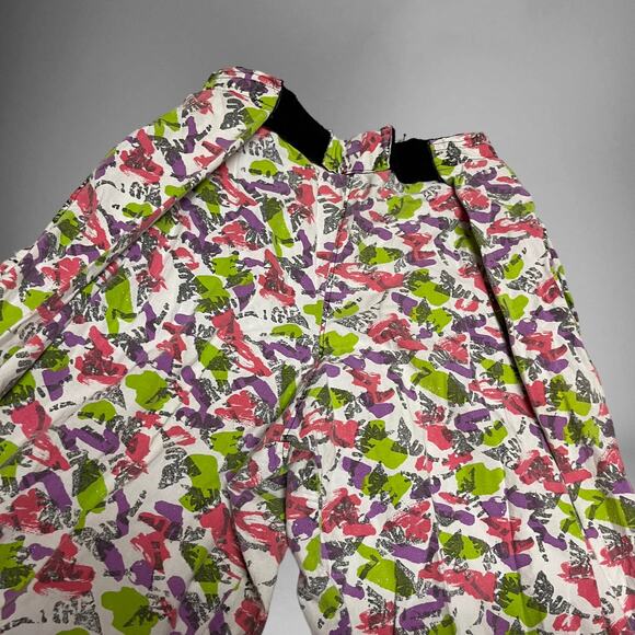 Vintage 90's Homemade Loud Print MC Hammer Pants Adjustable Waist Parachute O-08 - Picture 3 of 8